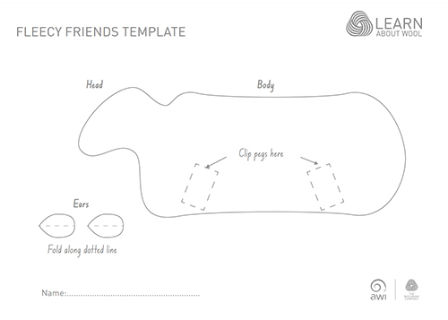 Handout - Fleecy friends template