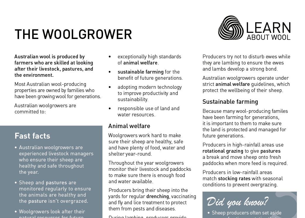 The woolgrower