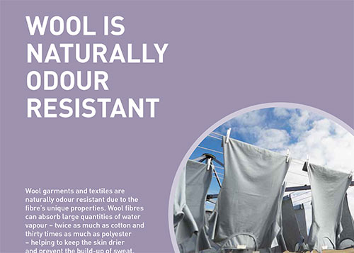 Wool facts | Wool is naturally odour resistant