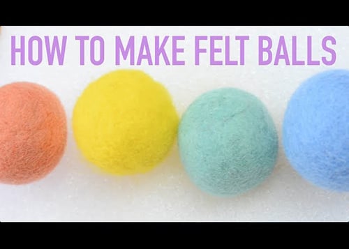 How to make felt balls